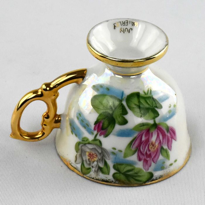 Chávena café e pires Lustrina, “July Water Lily”, circa 1950