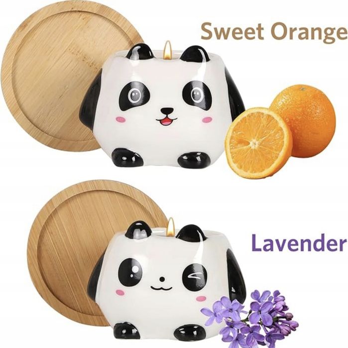 Świeczki sojowe panda