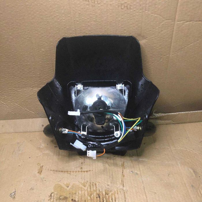 Фара із поворотами,пластик обтічник Дельта/Альфа/Питбайк