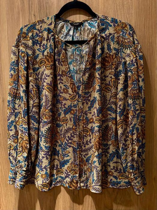 Massimo Dutti zwiewna bluzka mikołajkowa przecena