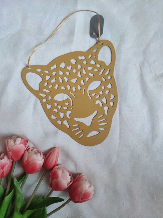 Wieszak na biżuterię kolczyki Six gepard lampart głowa