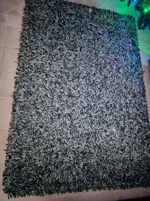 Tapetes shaggy misto Black 160x230