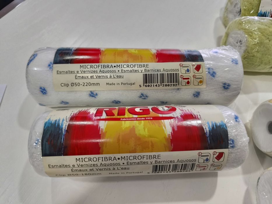 Rolos de Pintura RIGO Novos – Vários (Microfibra, Antigota, Exterior)