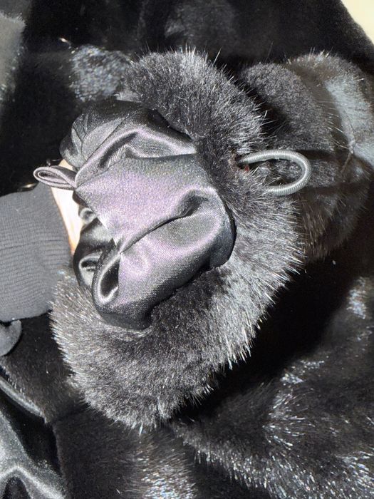 Шуба норкова Black glama