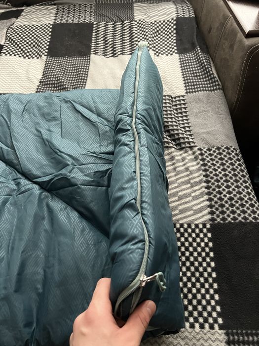 Спальний мішок Decathlon для кемпингу Quechua Arpenaz Turquoise 10"