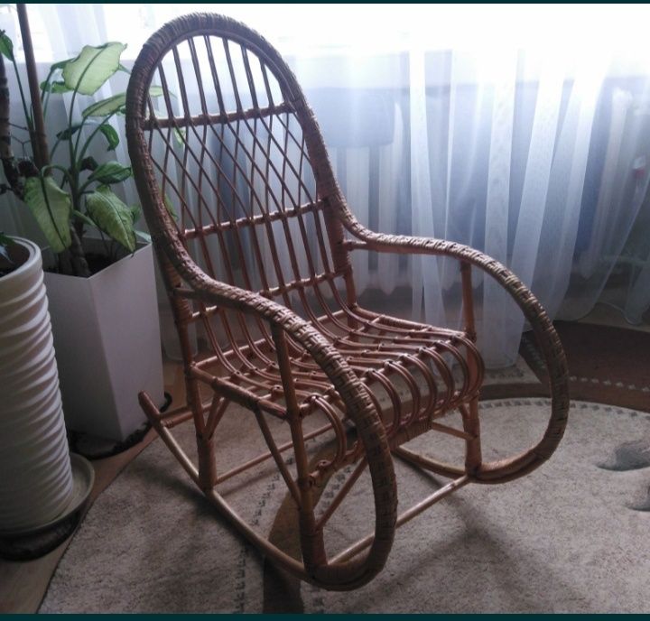 Нове крісло плетене гойдалка , качалка кресло , лоза, плетене з лози