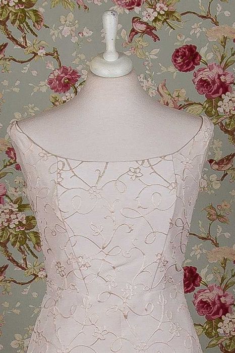 Vestido de Noiva Brocado creme