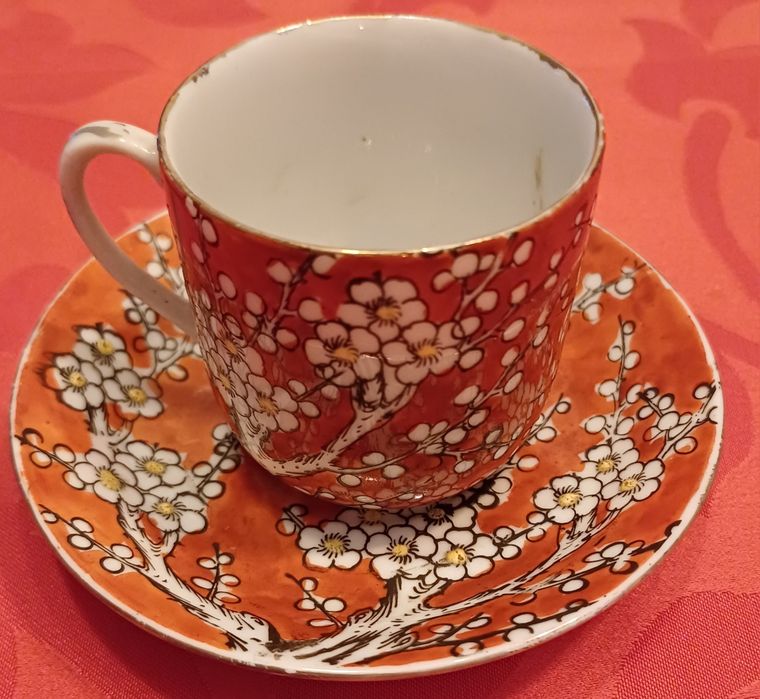 Chávena e pires café