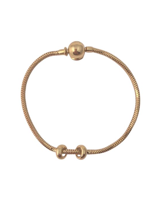 Złota bransoletka na zawieszki pr.585