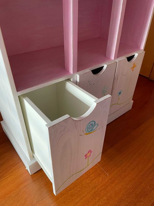 Conjunto Mobília Menina Oficina Rústica