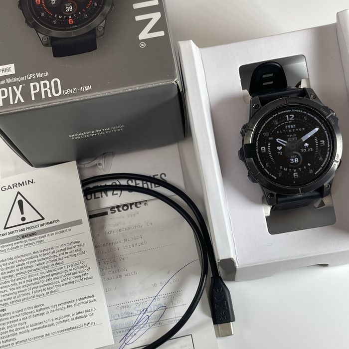 СТАН НОВОГО | Garmin Epix Pro Gen 2 Sapphire Carbon Grey DLC Titanium