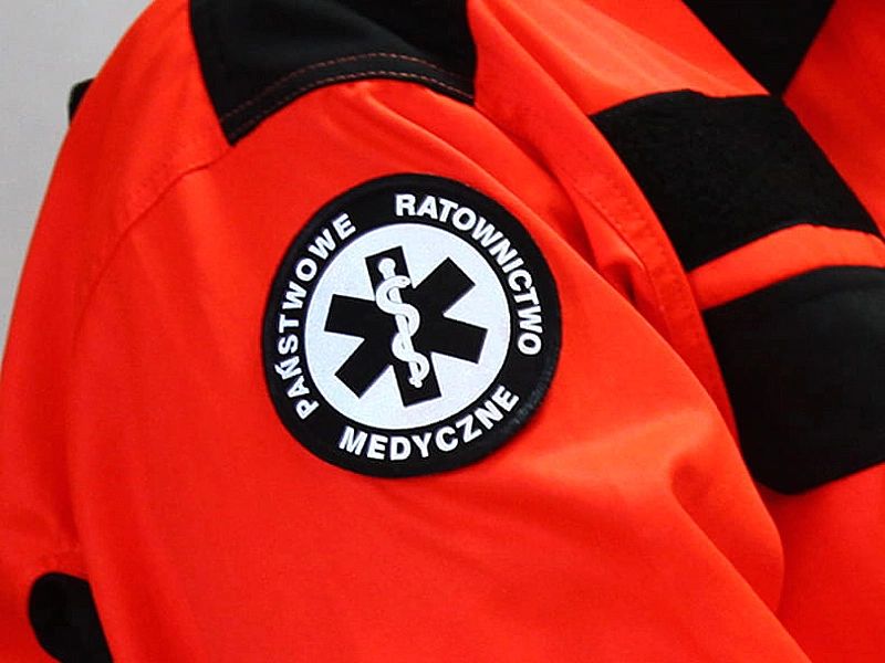 Emblemat odblaskowy WOPR na rzepie 8,5 cm