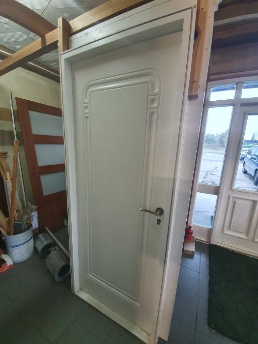 DRZWI WEWNTĘRZNE Drewniane białe wyprzedaż producent 87x205cm