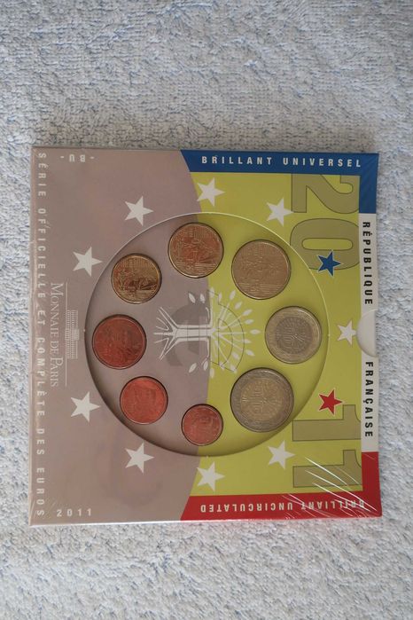 Carteira Moedas EURO Coins - FRANÇA (Vários Anos)
