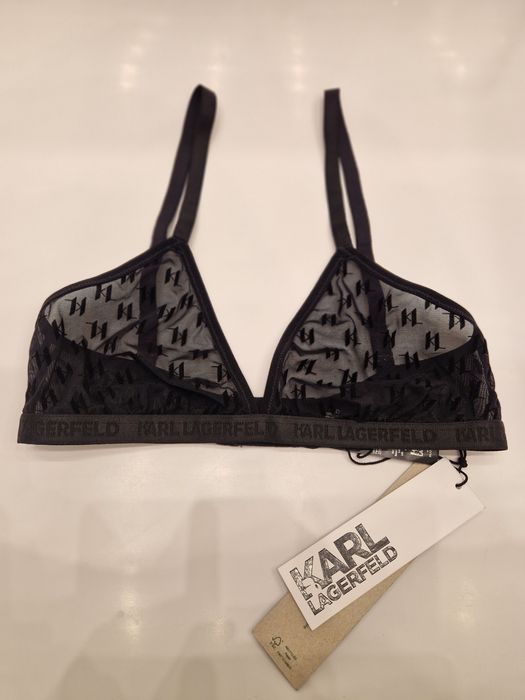 Seksowny biustonosz Karl Lagerfeld z monogramem i możliwością ustawien