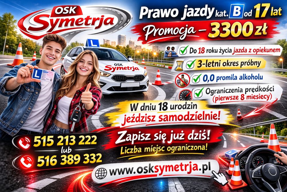 Jazdy dodatkowe/doszkalające/kursy kat B