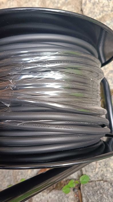 Przedłużacz na Bębnie 50 m, Gruby Kabel 3x2,5 mm, 4 gniazda, Solidny kabel warsztatowy