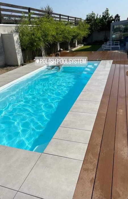 Basen poliestrowy basen wkopany 7,6 x 3,2 x 1,55