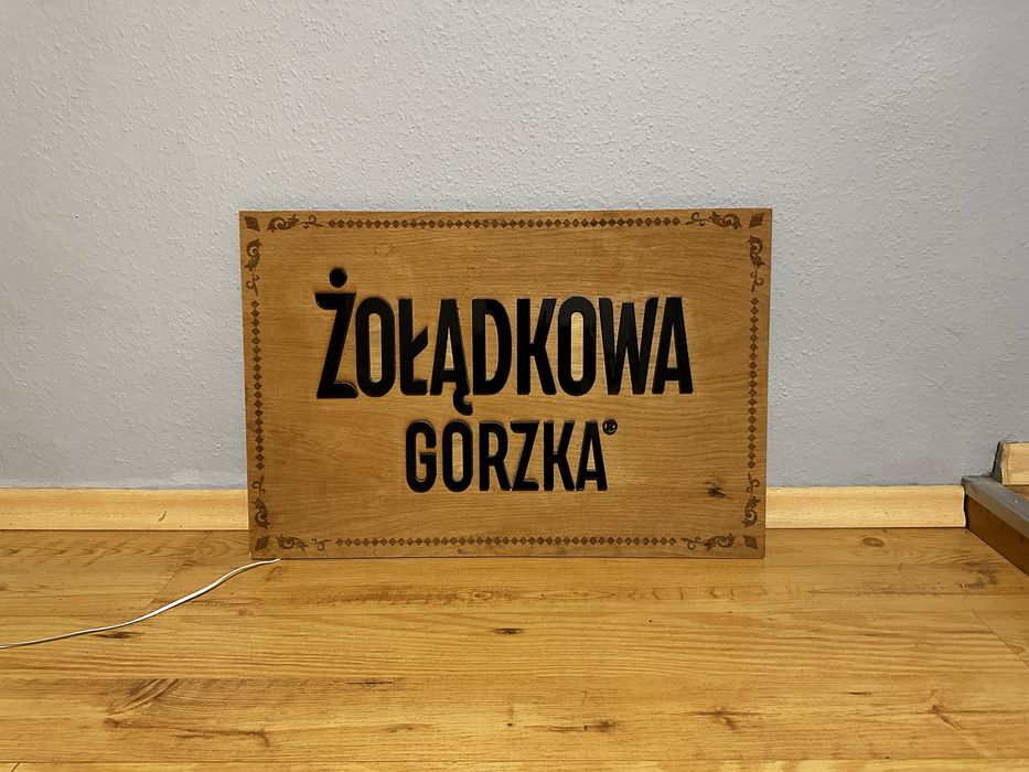 Gorzka żołądkowa - kapitalna podświetlana  tablica