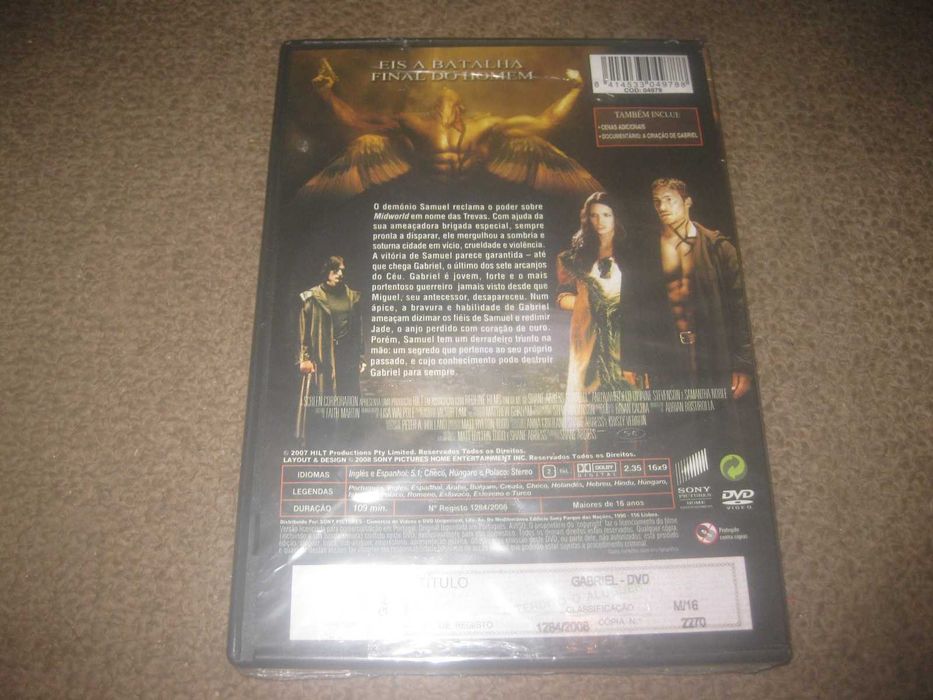 DVD "Gabriel" com Andy Whitfield/Selado!
