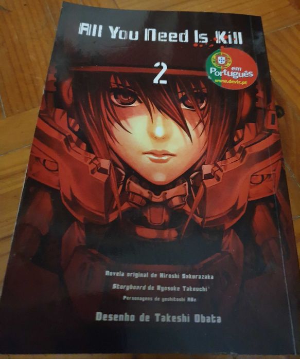 Livro BD manga all you need is kill