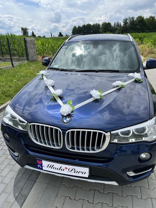 V dekoracja na samochód ślubny ozdoby na auto weselne