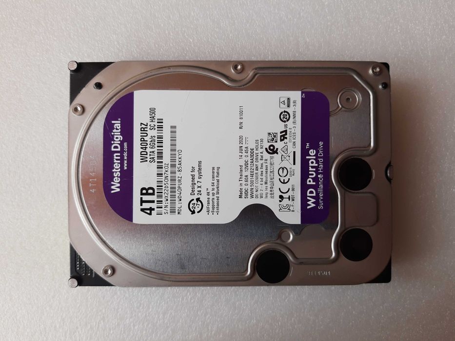 Жорсткий диск HDD 3.5" WD40PURZ 4 TB 5400 rpm