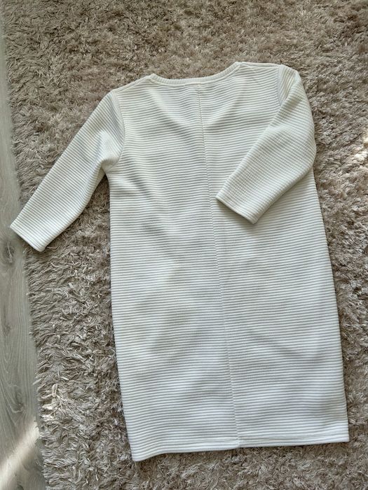 Biała kremowa ecru sukienka Drywash XS 34