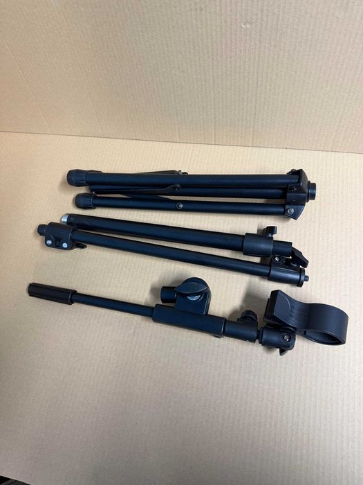 Stojak na mikrofon rower czarny wysoki regulowana wysokość