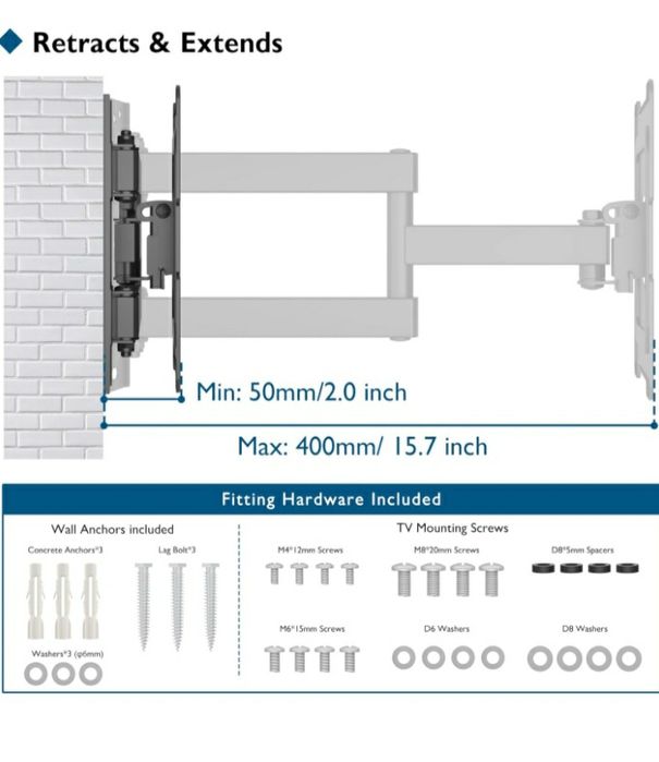 Uchwyt stojak do telewizora 13-43" 35 kg