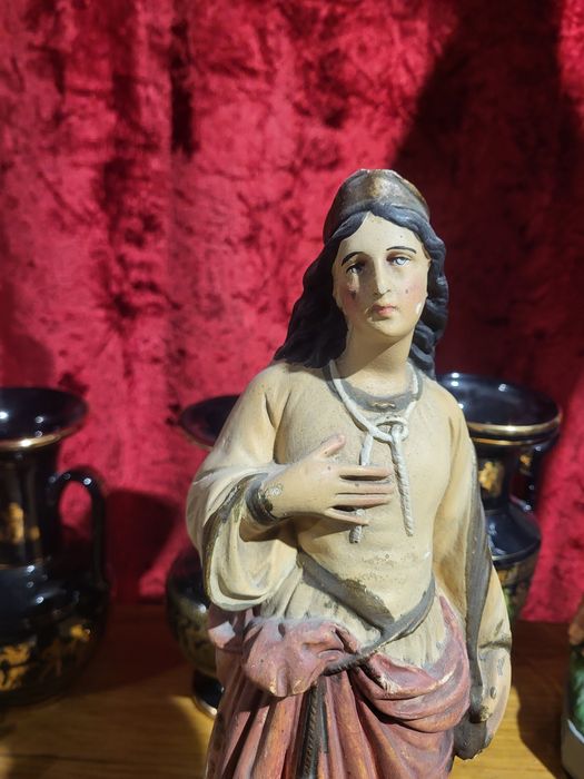 Stara figurka Święta Godolewa patronka małżeństw