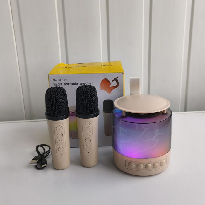 Колонка караоке з 2 мікрофонами