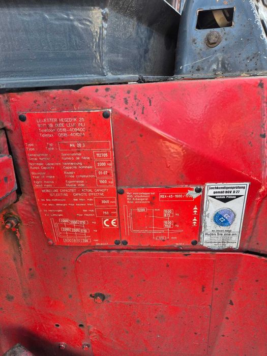 Mercedes Actros MP 4 Tandem 2x7,7 m BDF +Wózek widłowy