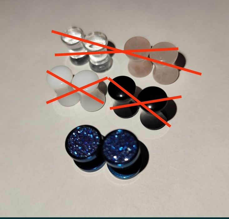 Тунелі у вуха 6 мм