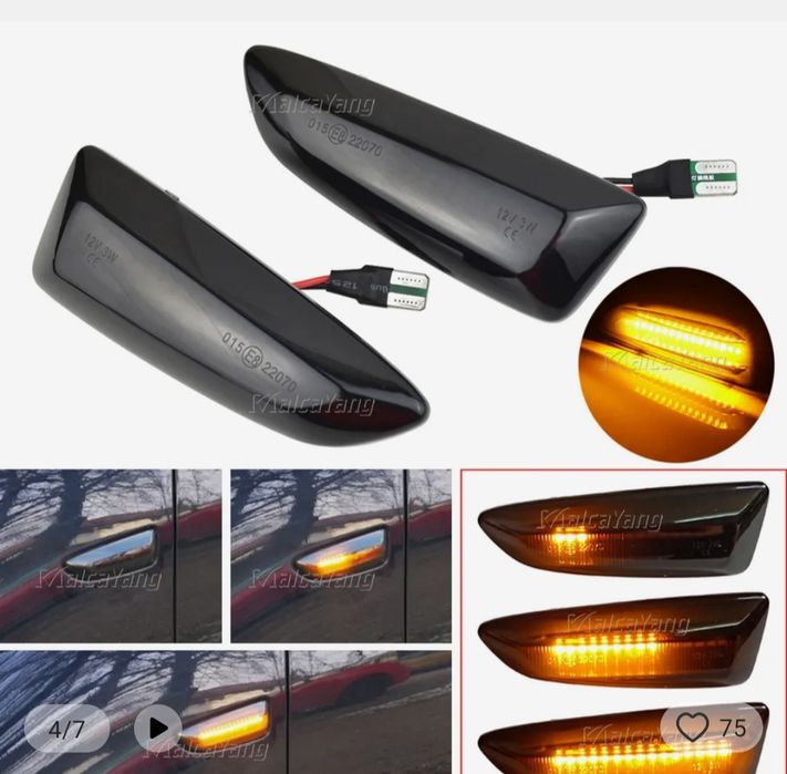 Piscas led em preto para Opel astra k 2015 a 2019/2019