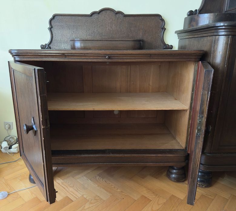 Wyjątkowy pomocnik kredensu lata 20./30. – dąb – Okazja!