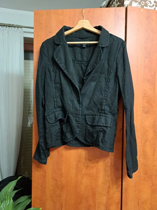 Marynarka lniana h&m rozm 42