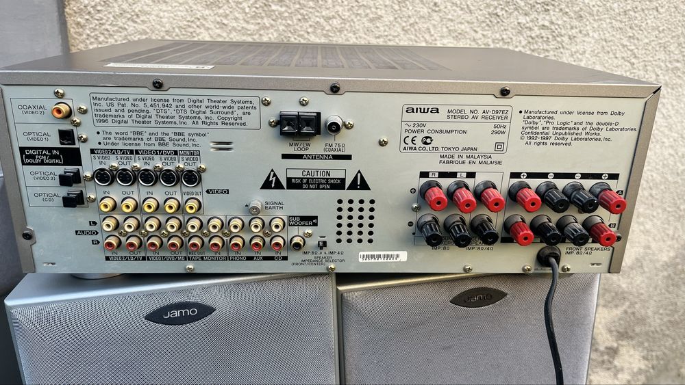 Amplituner aiwa głosniki jamo kino domowe