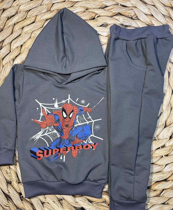 Костюм спортивний сірий Спайдермен  2 роки