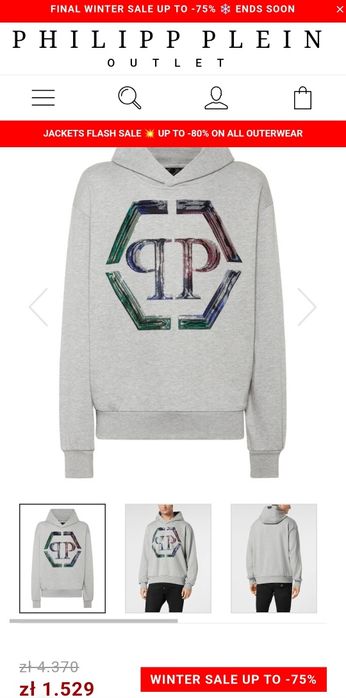 Bluza z kapturem Philipp Plein rozm. L