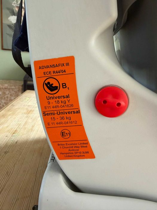 Fotelik samochodowy Isofix Britax-Römer Advancefix 9-36kg