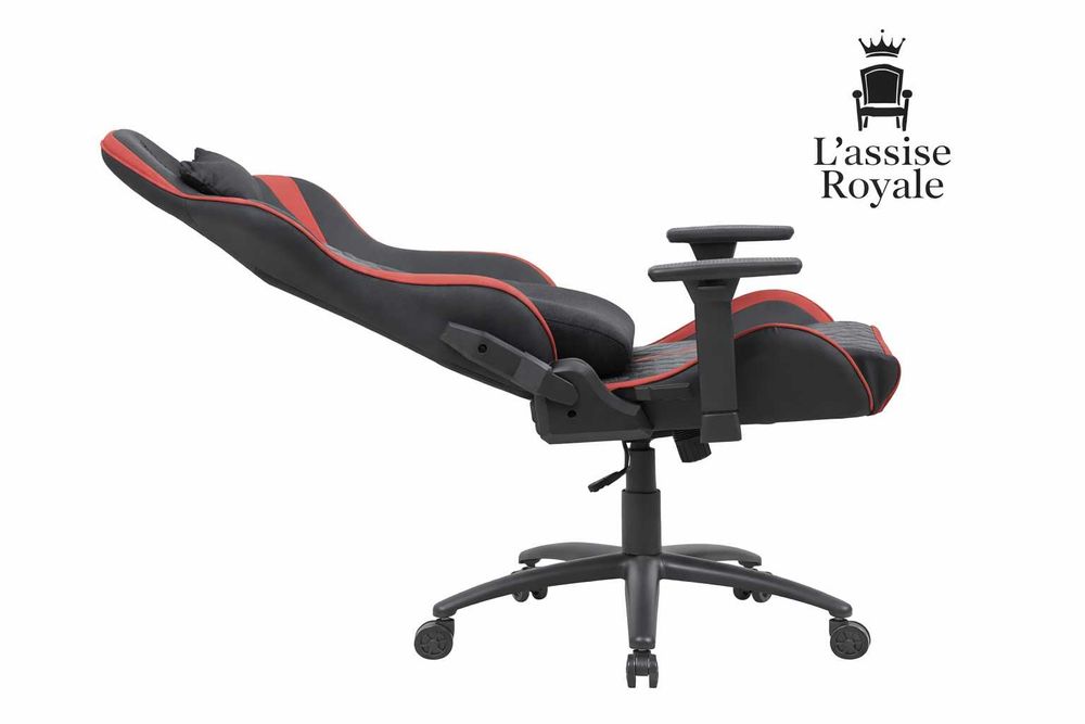 Fotel Gamingowy pikowany PREMIUM Obrotowy Biurowy Regulowany Ergonom