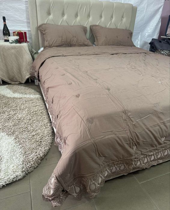 Котонові літні-в сезоні комплекти білизни, Літнею ковдрою [з рюшками]!