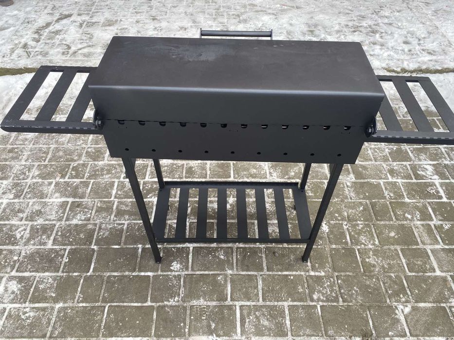 Мангал на 12 шампурів 4мм міцний метал Гриль Барбекю Казан Знижка-35%-