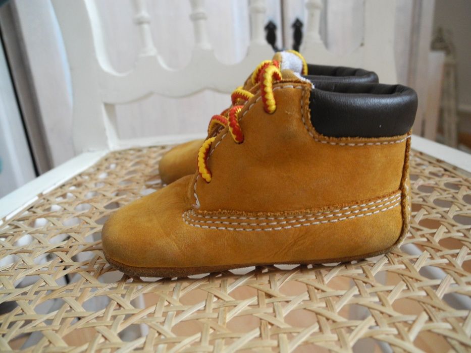 Timberland Skórkowe Skórzane buciki buty trzewiki niechodki