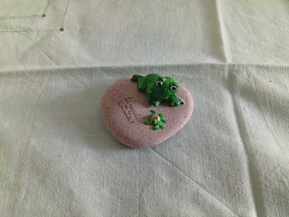 Rã da sorte, em resina 3D