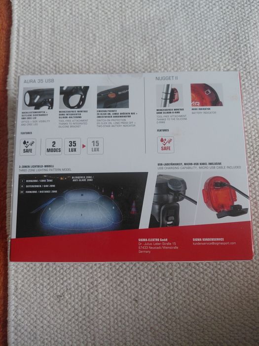 Zestaw oświetlenia LED rowerowego SIGMA