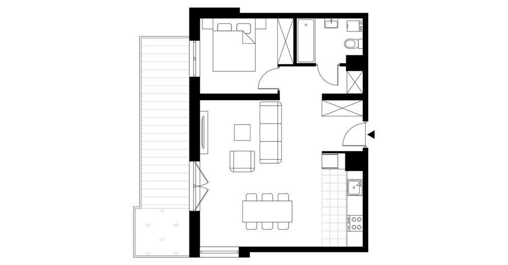 2-pokojowe mieszkanie 50m2 + ogródek Bezpośrednio