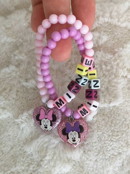 Zestaw bransoletek dziewczęcych Myszka Minnie