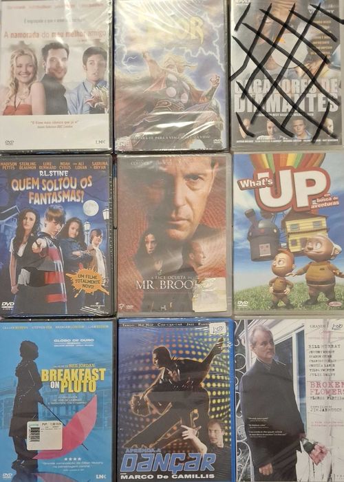 Filmes DVDs - novos e selados (O valor indicado é por 1 DVD)